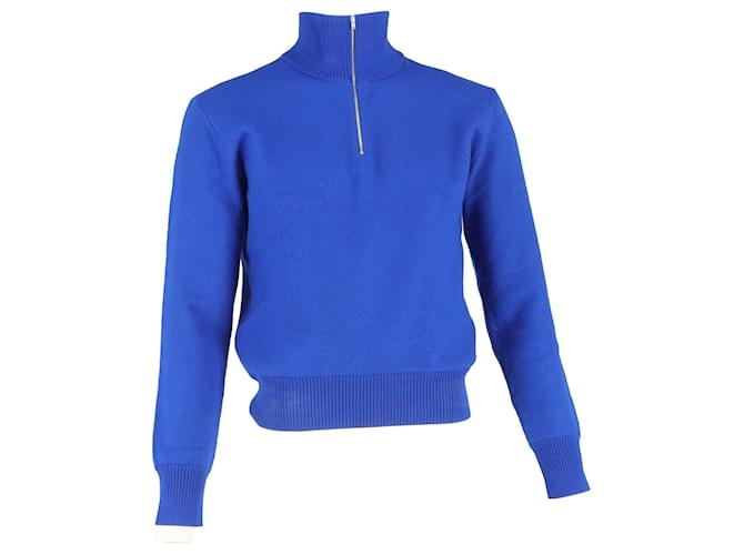 Etro Maglione mezzo zip Maison Margiela in lana blu