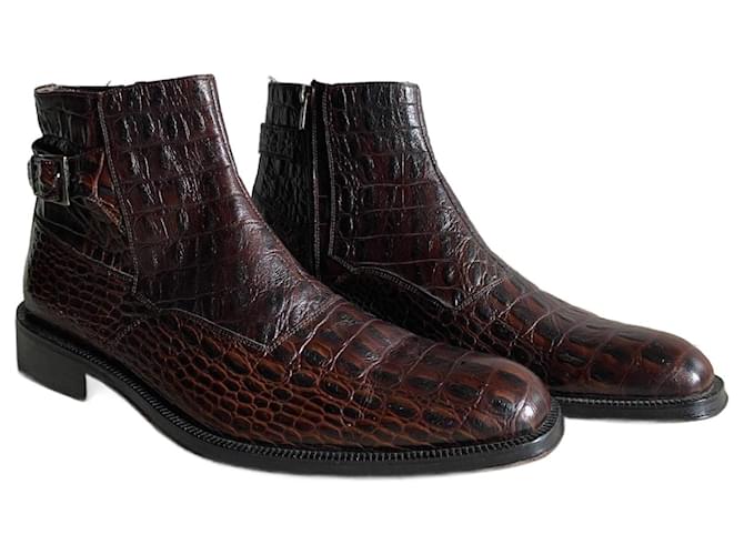JM WESTON Coccodrillo Marrone Scuro