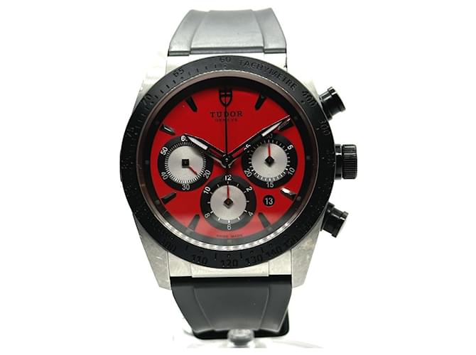 Autre Marque TUDOR 42010 Fastrider Cronografo Orologio Automatico Argento