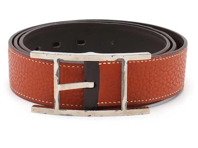 Hermès Cintura in pelle reversibile Hermes Ap3 Marrone