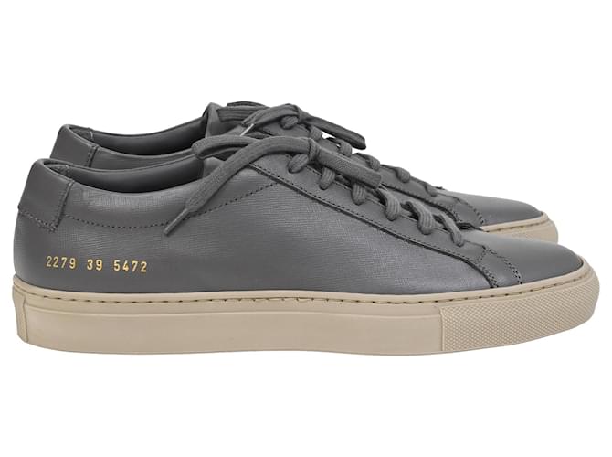 Autre Marque Sneakers Achilles Common Projects in pelle Saffiano grigia Grigio