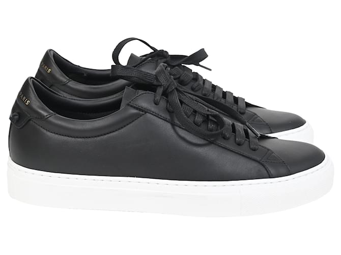 Sneakers basse Givenchy Urban Street in pelle nera Nero