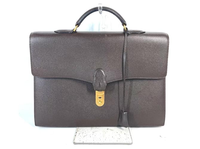 Borsa a Documenti Hermès Marrone