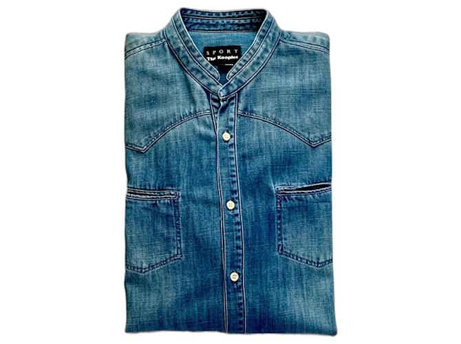 Camicia in jeans slim fit The Kooples Sport Blu