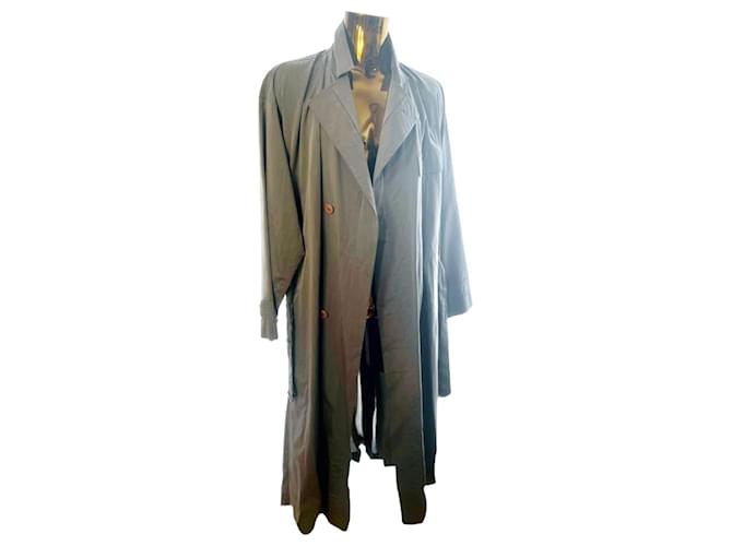 Issey Miyake Lungo soprabito estivo (cappotto di polvere) Grigio