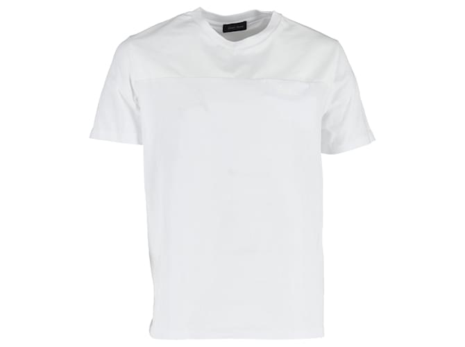 T-shirt Herno Logo in cotone bianco Crudo