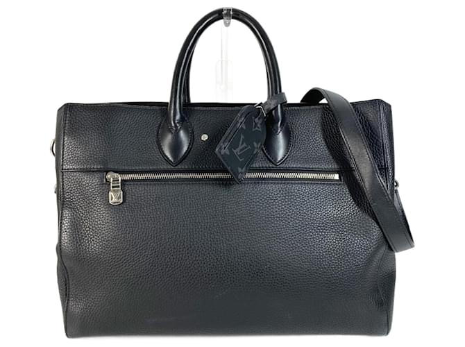 Borsa a spalla business Taurillon Cabas Louis Vuitton Nero