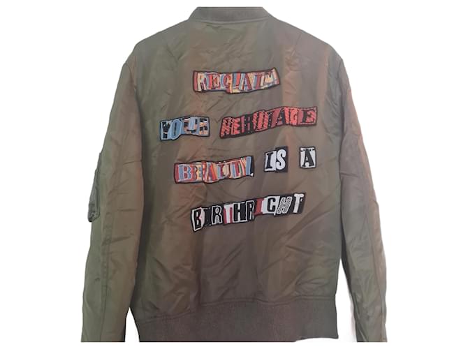 Valentino Giacca da aviatore decorata Jamie Reid Cachi