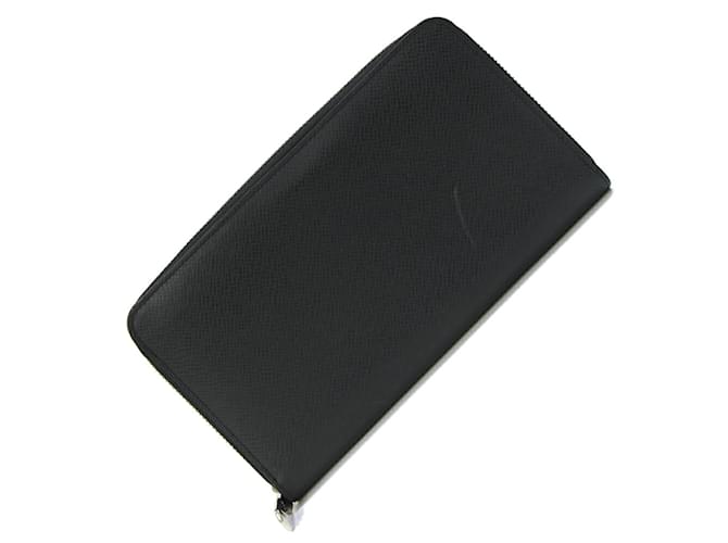 Zippy Portafoglio lungo in pelle Taiga Louis Vuitton Nero Grigio