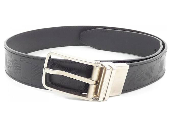 Cintura in pelle di vitello nera Louis Vuitton Nero