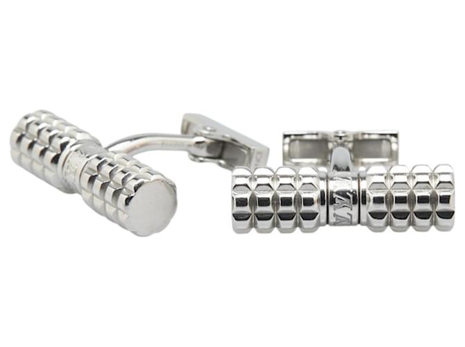 Gemelli in metallo argento Louis Vuitton