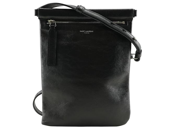 Yves Saint Laurent Borsa a spalla in pelle Saint Laurent Paris Nero