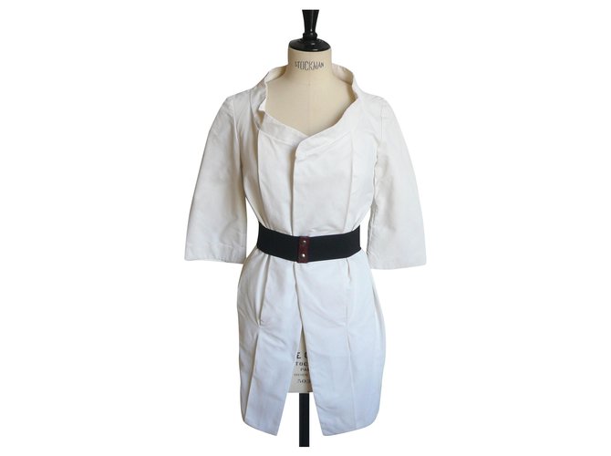 MARNI Cappotto estivo bianco chic e minimal T38 italien