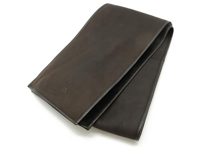 Sciarpa in pelle di agnello Loewe Marrone