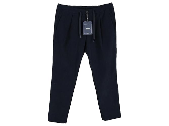 Pantaloni tecnici Herno in poliestere blu navy