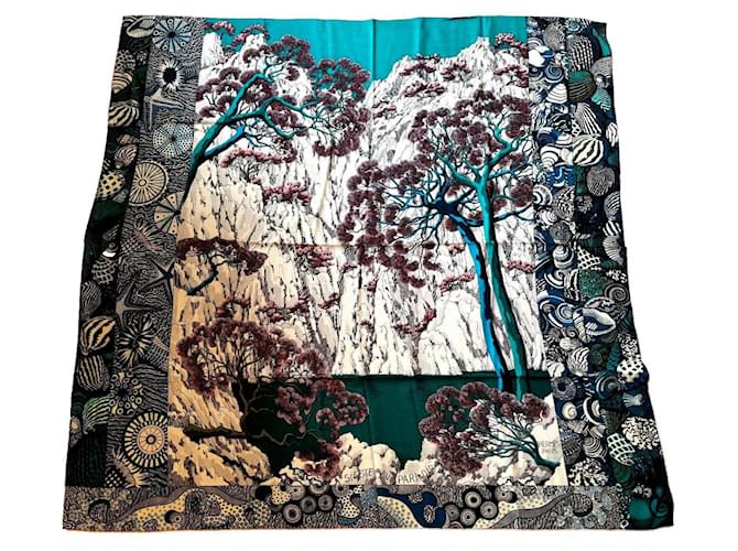 Sciarpa 140 Hermès Sieste au Paradis