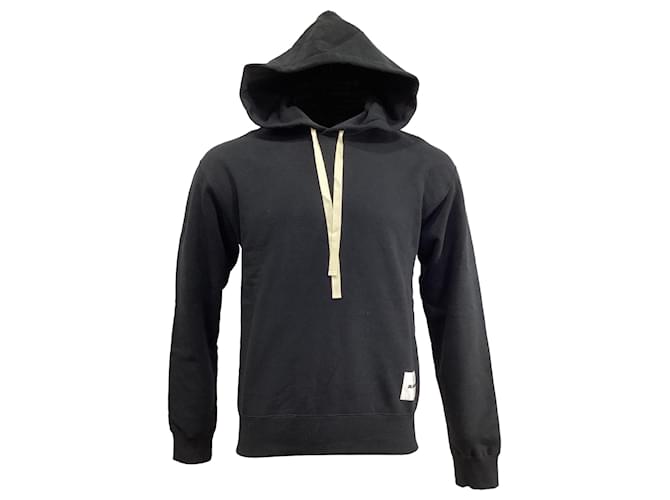 Felpa con cappuccio con logo Jil Sander in cotone nero