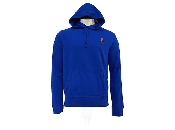 Hoodie Polo Ralph Lauren Bear in cotone blu