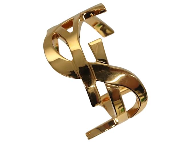 Bracciale Cassandra in metallo dorato Auth yk18227M di SAINT LAURENT D'oro