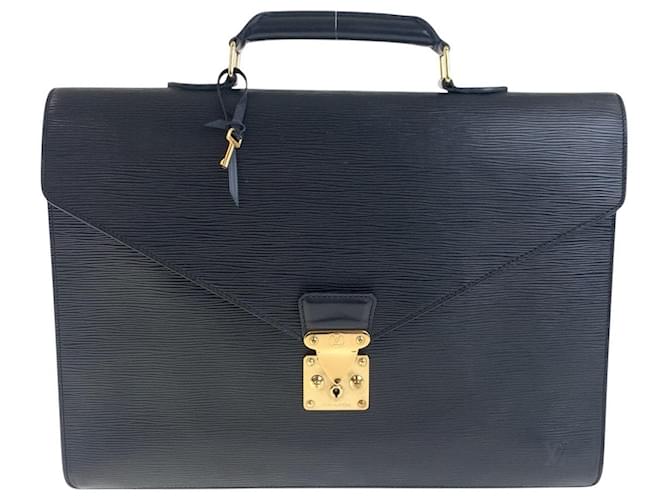 Borsa a mano Epi Louis Vuitton Nero