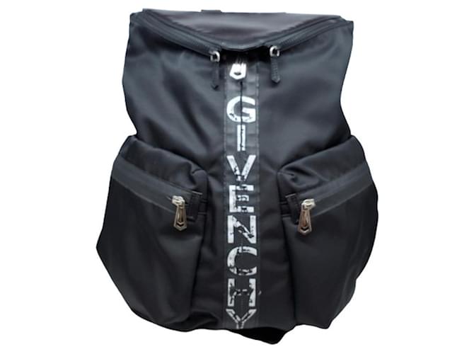 Zaino Givenchy in nylon e pelle Nero Bianco