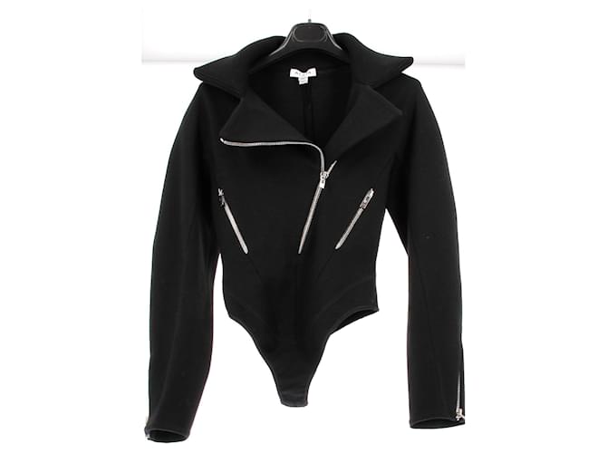 Alaïa Body in lana nera Nero