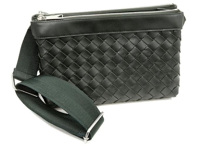 Borsa a tracolla Duo di Bottega Veneta in pelle di vitello 2 in 1 Verde