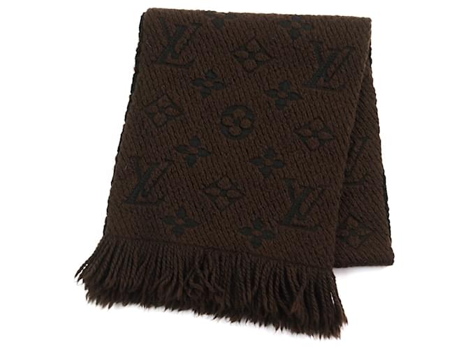Sciarpa Monogram in Lana e Seta Louis Vuitton Marrone