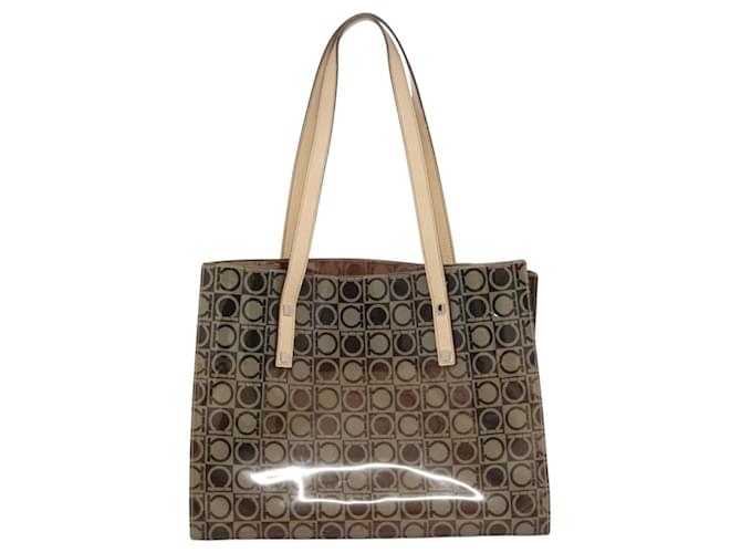 Shopping Gancini di Salvatore Ferragamo Marrone