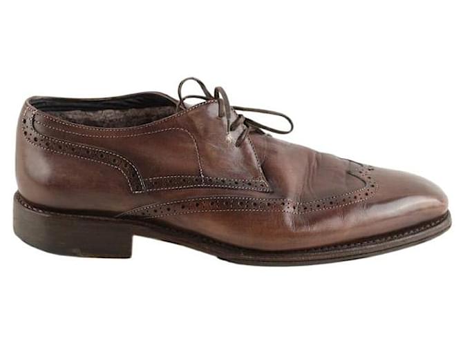 Autre Marque Scarpe stringate in pelle marrone