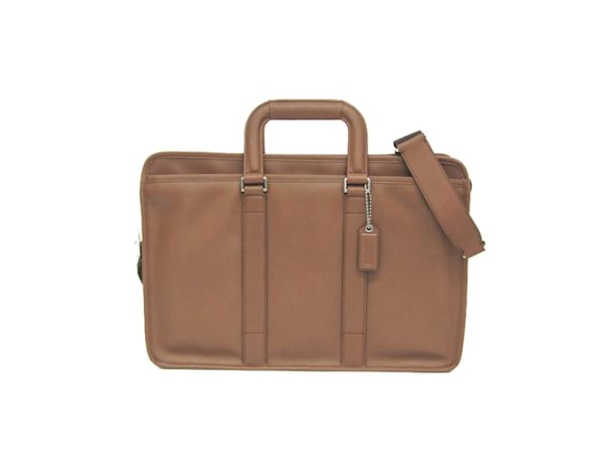 Borsa da lavoro in pelle Lexington di Coach Embassy Marrone
