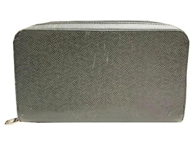 Zippy Portafoglio lungo Louis Vuitton Taiga Ardoise Grigio