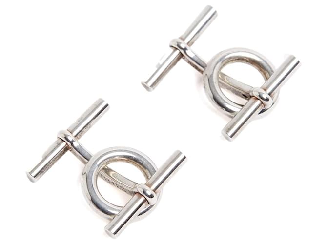 Gemelli in Argento Sterling Chaine d'Ancre di Hermès Hermès Esaurito