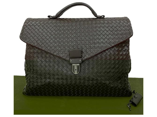 Borsa a tracolla in pelle Intrecciato di Bottega Veneta Metallico Bronzo