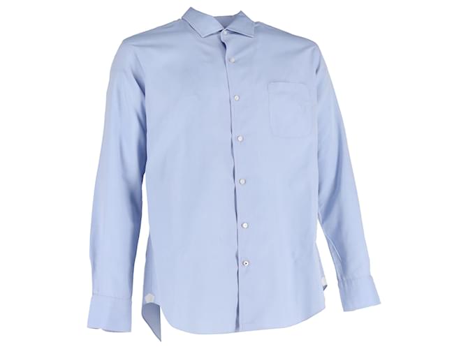 Camicia a maniche lunghe André Loro Piana in cotone blu Blu chiaro