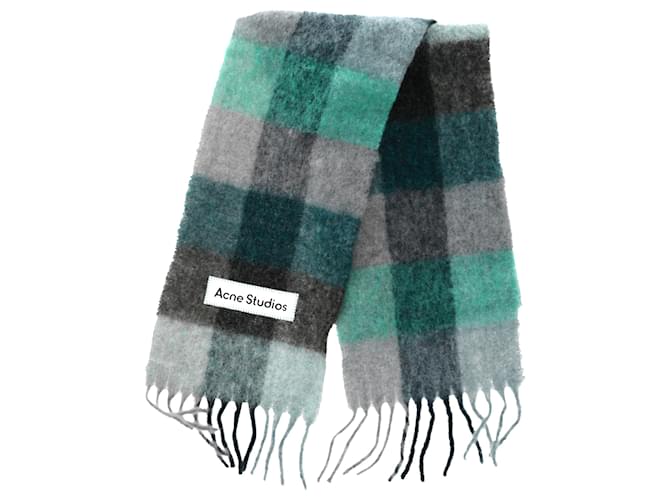 Sciarpa a quadri Acne Studios in mohair multicolore