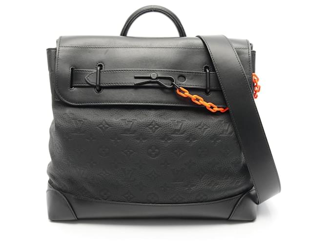 Borsa a mano Steamer PM in pelle Monogram Louis Vuitton Nero