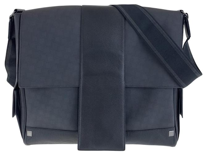 Alfred Dunhill Borsa a spalla Dunhill in PVC/Leather 501428 Nero