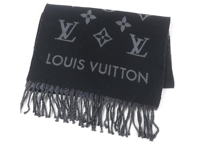 Sciarpa in lana Monogram di Louis Vuitton Nero