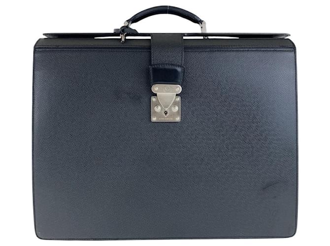 Valigetta pilota Louis Vuitton Taiga M30022 Nero