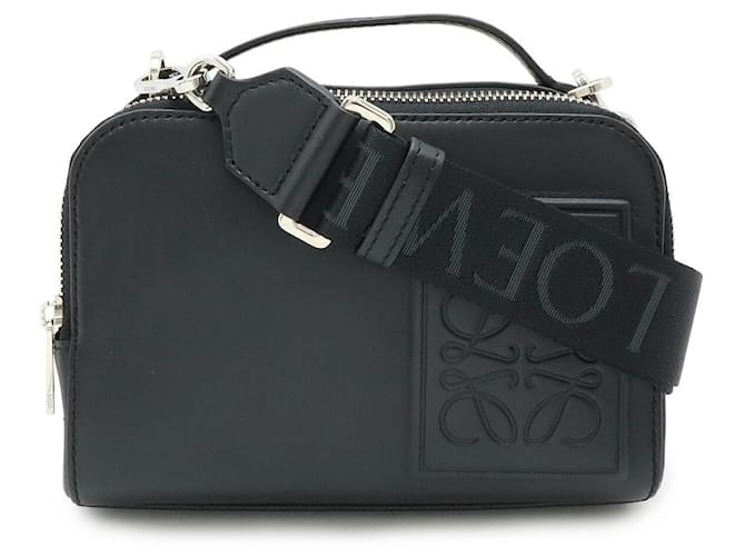 Borsa a Spalla 2 in 1 in Pelle Anagram Loewe Nero