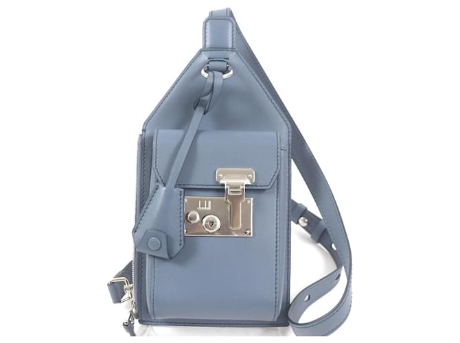 Alfred Dunhill Borsa da viaggio in pelle Dunhill Rock Blu