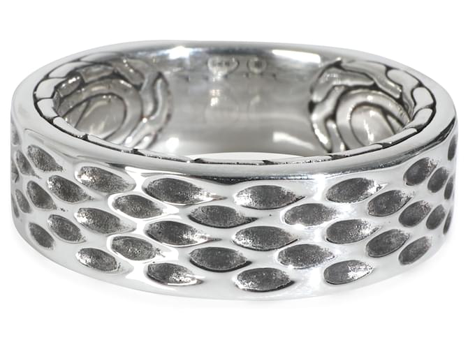 Autre Marque Anello texturizzato in argento sterling John Hardy