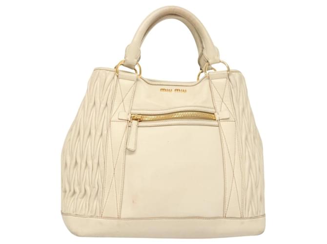Miu Miu Matelassé Bianco