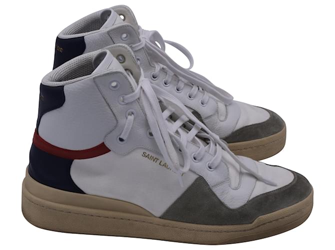 Sneakers alte SL24 di Saint Laurent in pelle multicolore