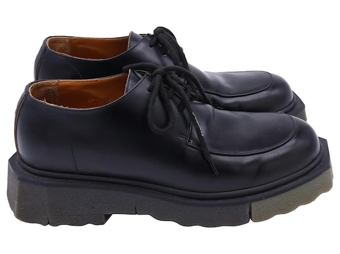 Off White Scarpe Derby in pelle nera con suola in spugna Off-White Nero