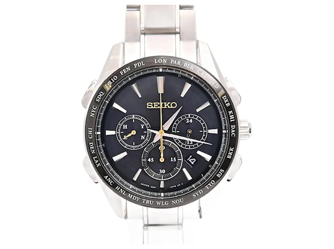 Orologio da polso solare Seiko Brightz Flight Expert