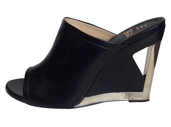 Autre Marque Ciabatte con zeppa "Fabi" Nero