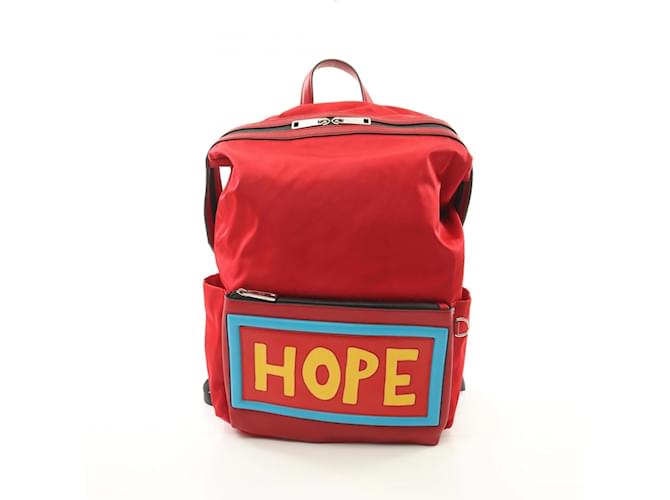 Zaino HOPE di Fendi Rosso Multicolore
