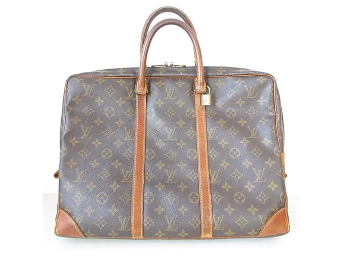 Valigetta da viaggio Porte-Document Monogram Louis Vuitton Marrone